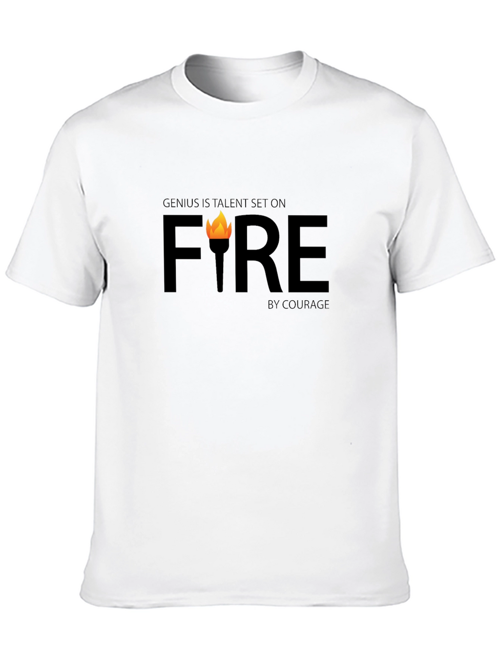 Genius Fire Graphic Tee - Inspiring & Bold