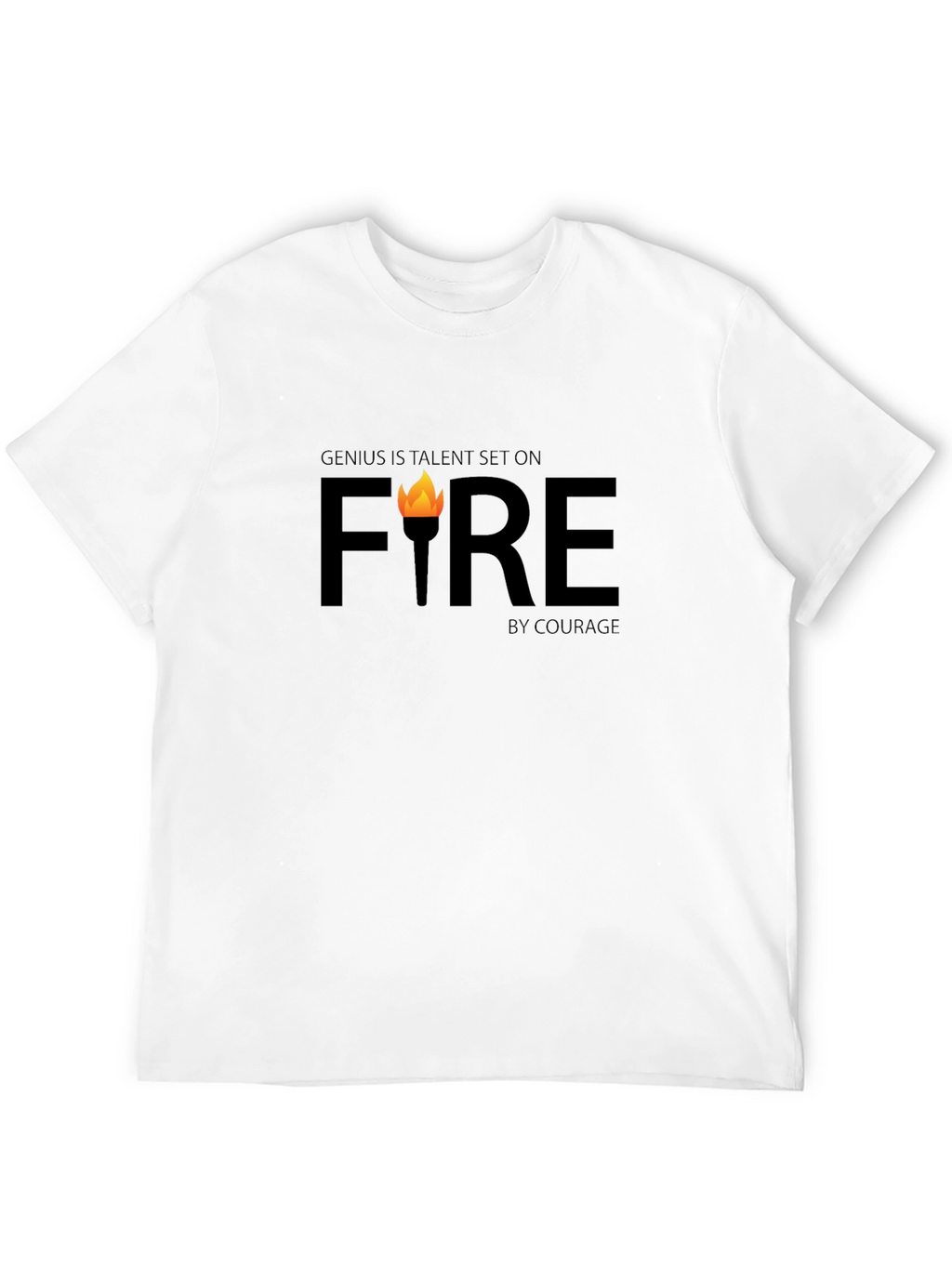 Genius Fire Graphic Tee - Inspiring & Bold