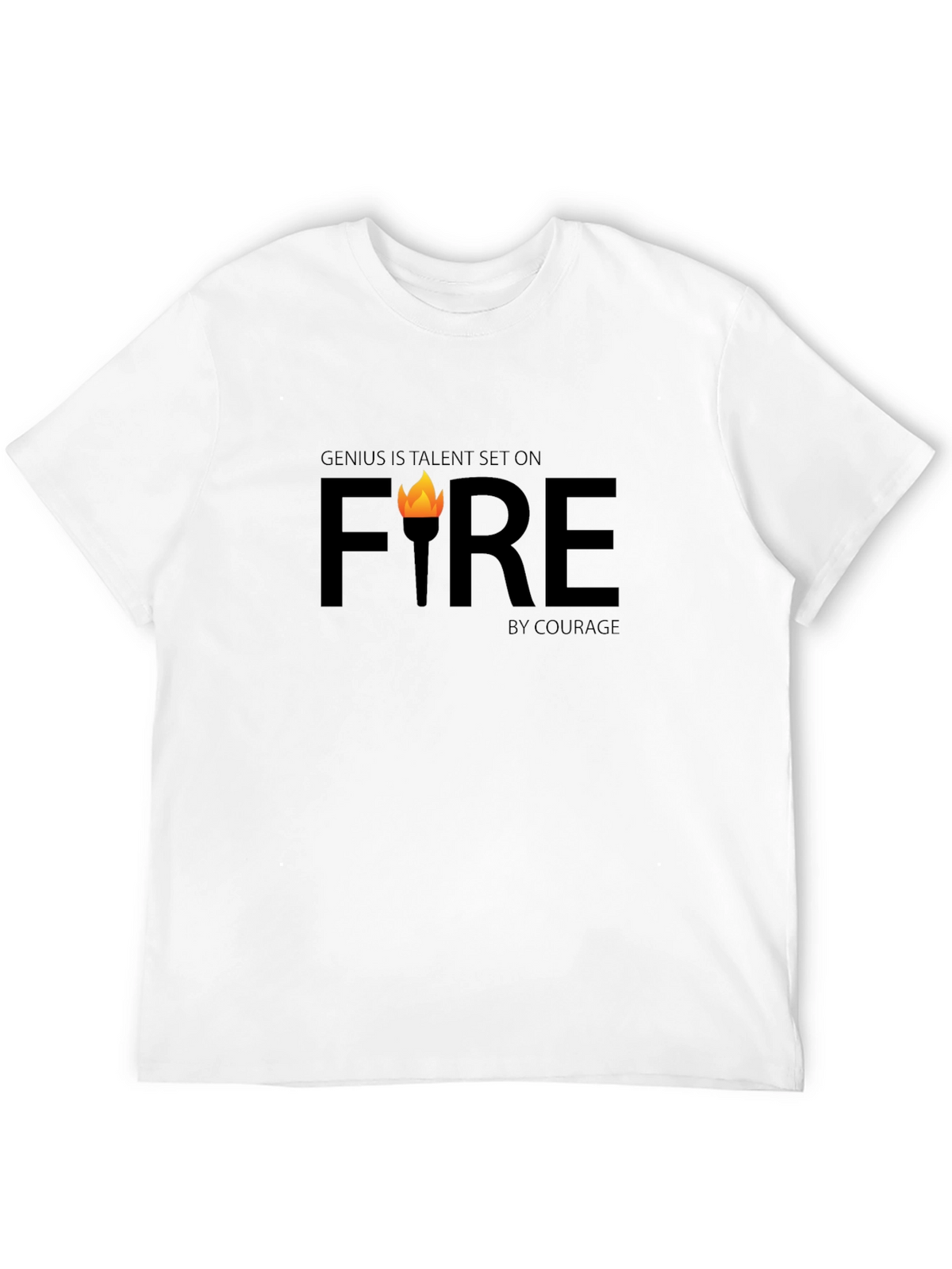 Genius Fire Graphic Tee - Inspiring & Bold