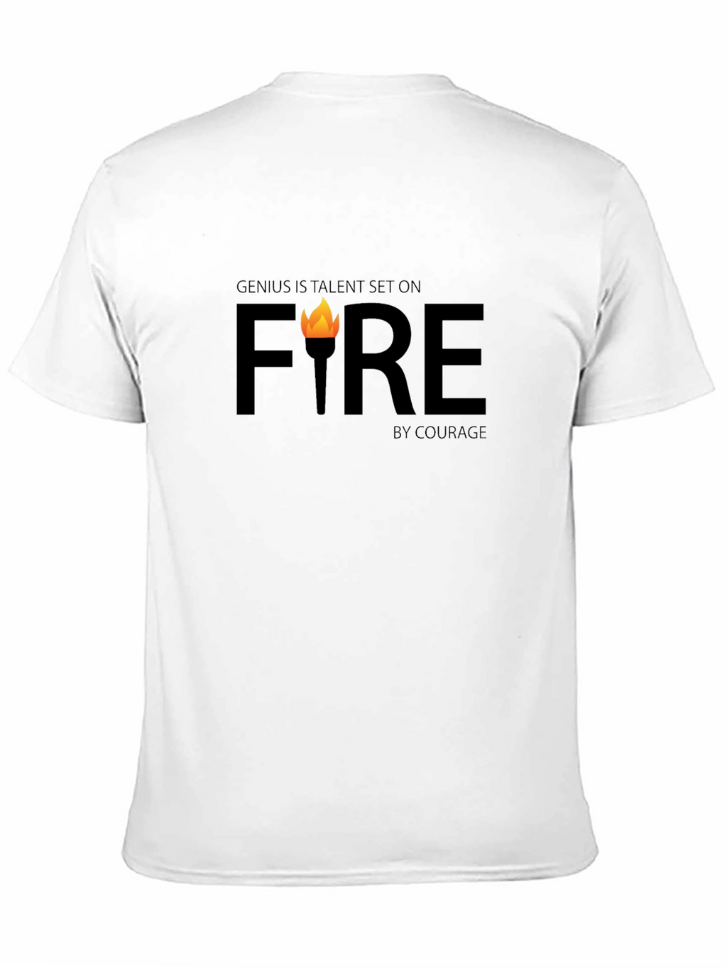 Genius Fire Graphic Tee - Inspiring & Bold