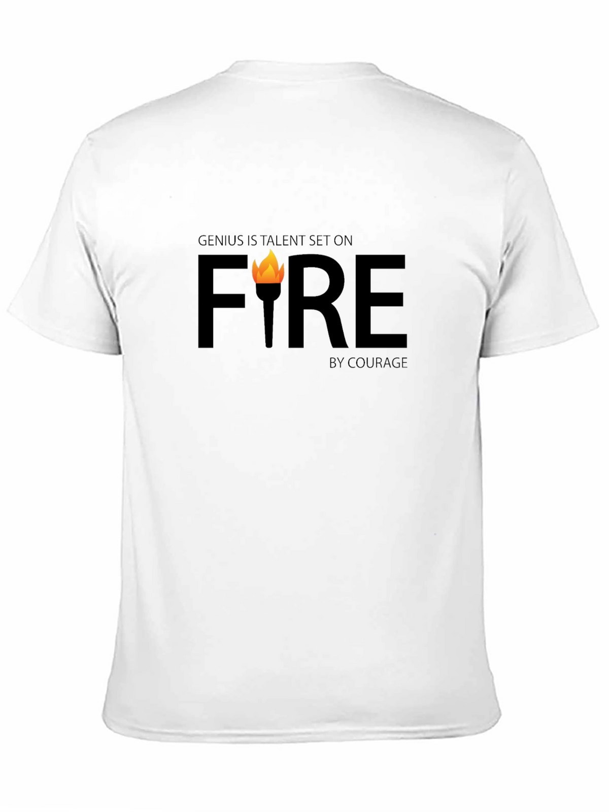 Genius Fire Graphic Tee - Inspiring & Bold