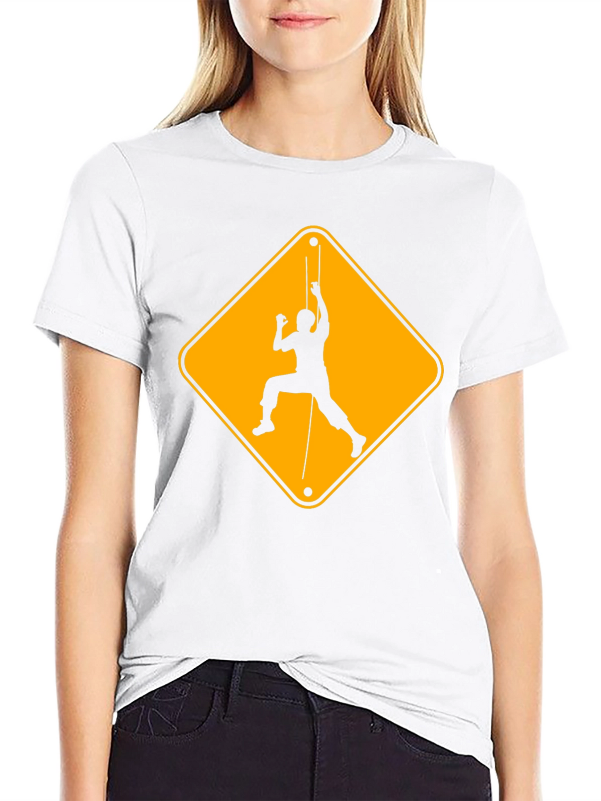 Climbing Hazard Black T-Shirt - Unique Climbers Tee