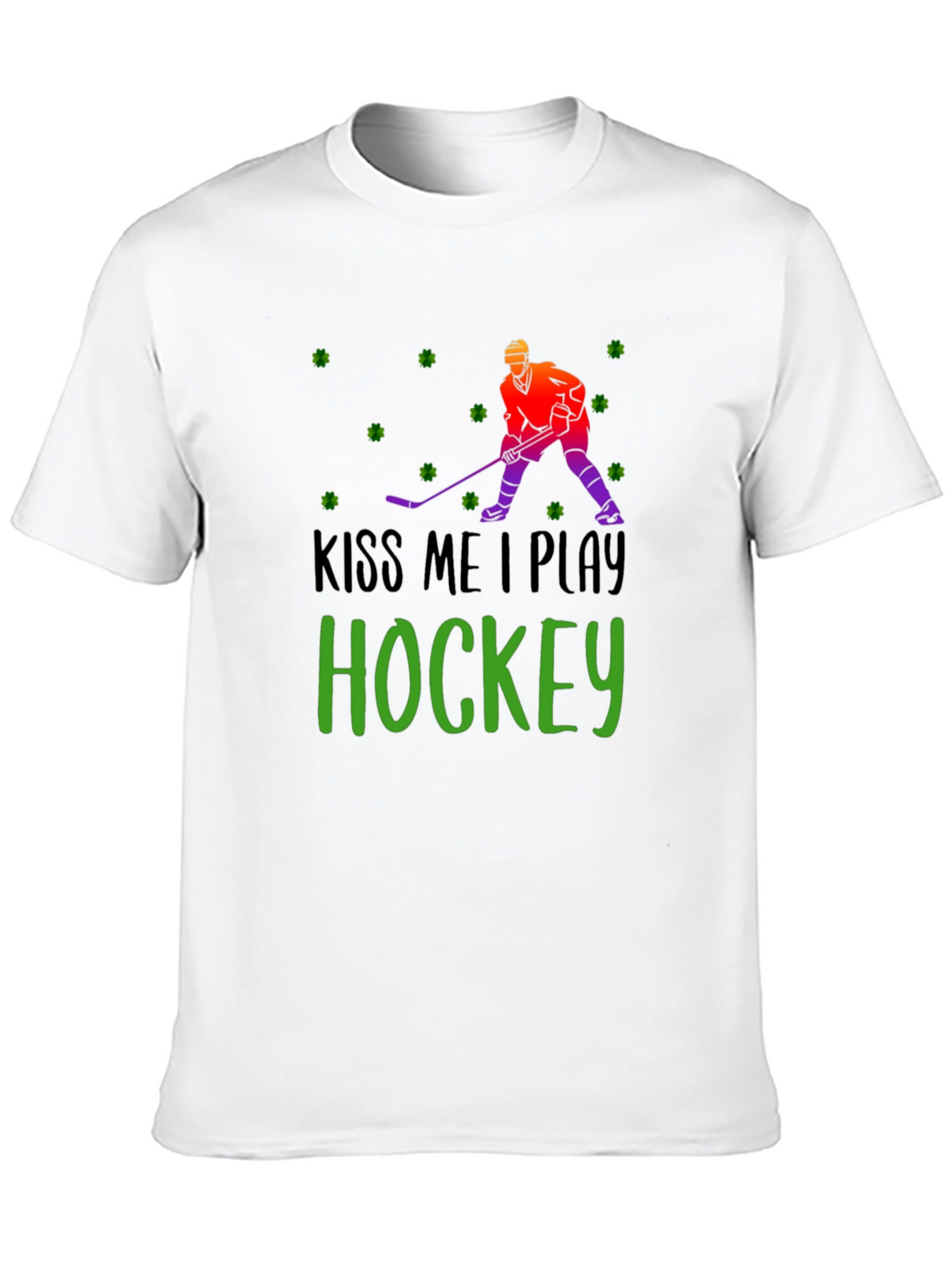 Kiss Me I Play Hockey St. Patricks Day T-Shirt