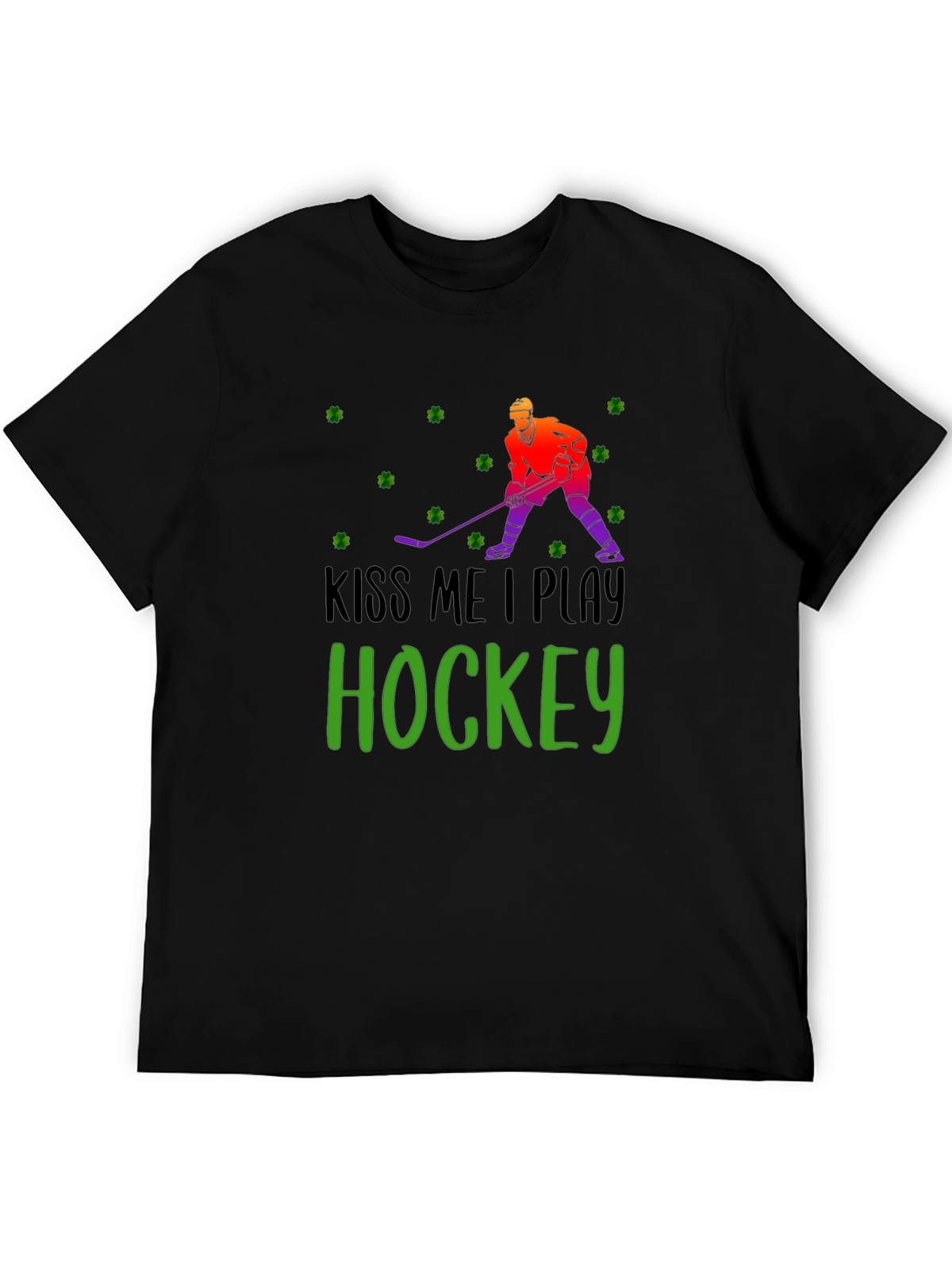 Kiss Me I Play Hockey St. Patricks Day T-Shirt