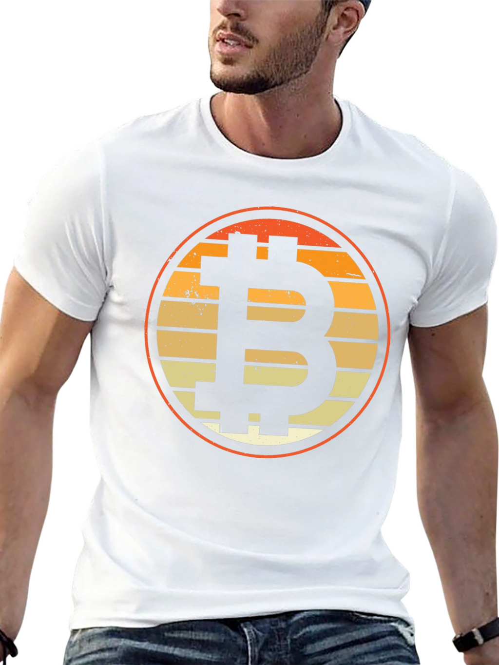 Bitcoin Retro T-Shirt - Crypto Currency Tee