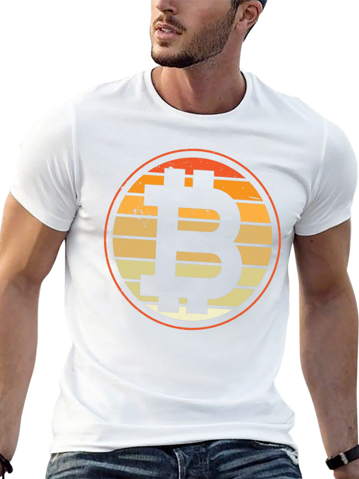 Bitcoin Retro T-Shirt - Crypto Currency Tee