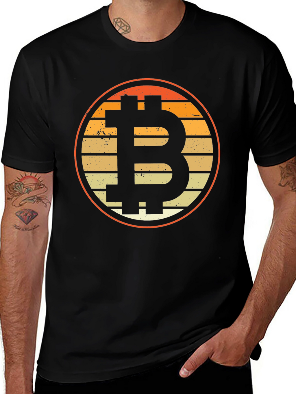 Bitcoin Retro T-Shirt - Crypto Currency Tee