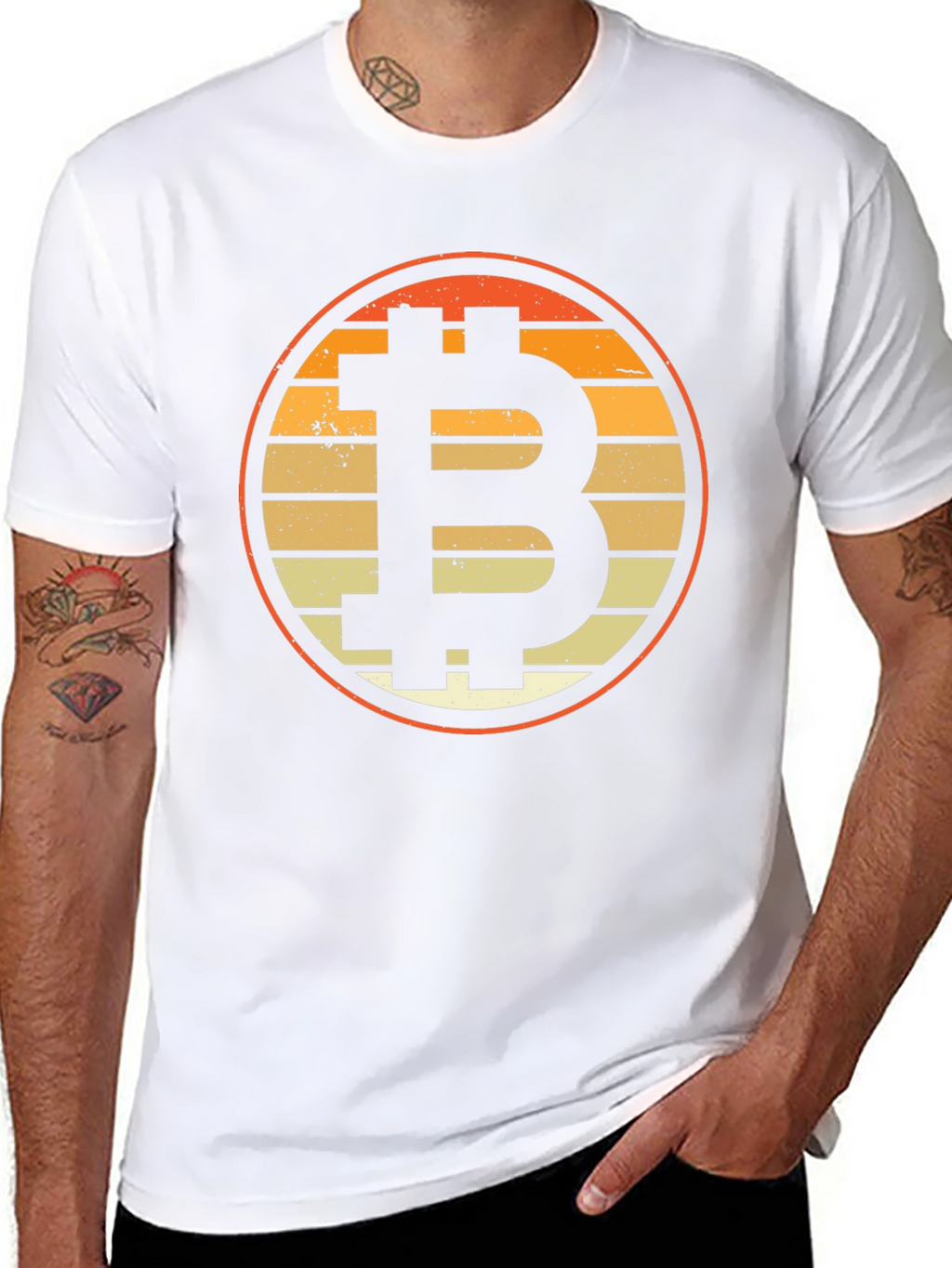 Bitcoin Retro T-Shirt - Crypto Currency Tee