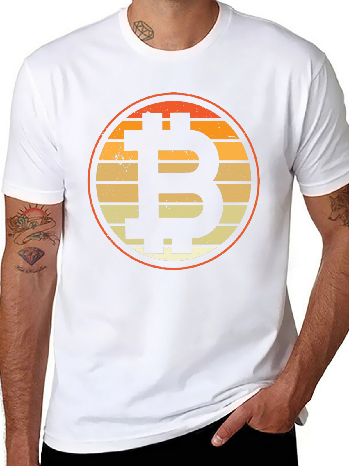 Bitcoin Retro T-Shirt - Crypto Currency Tee