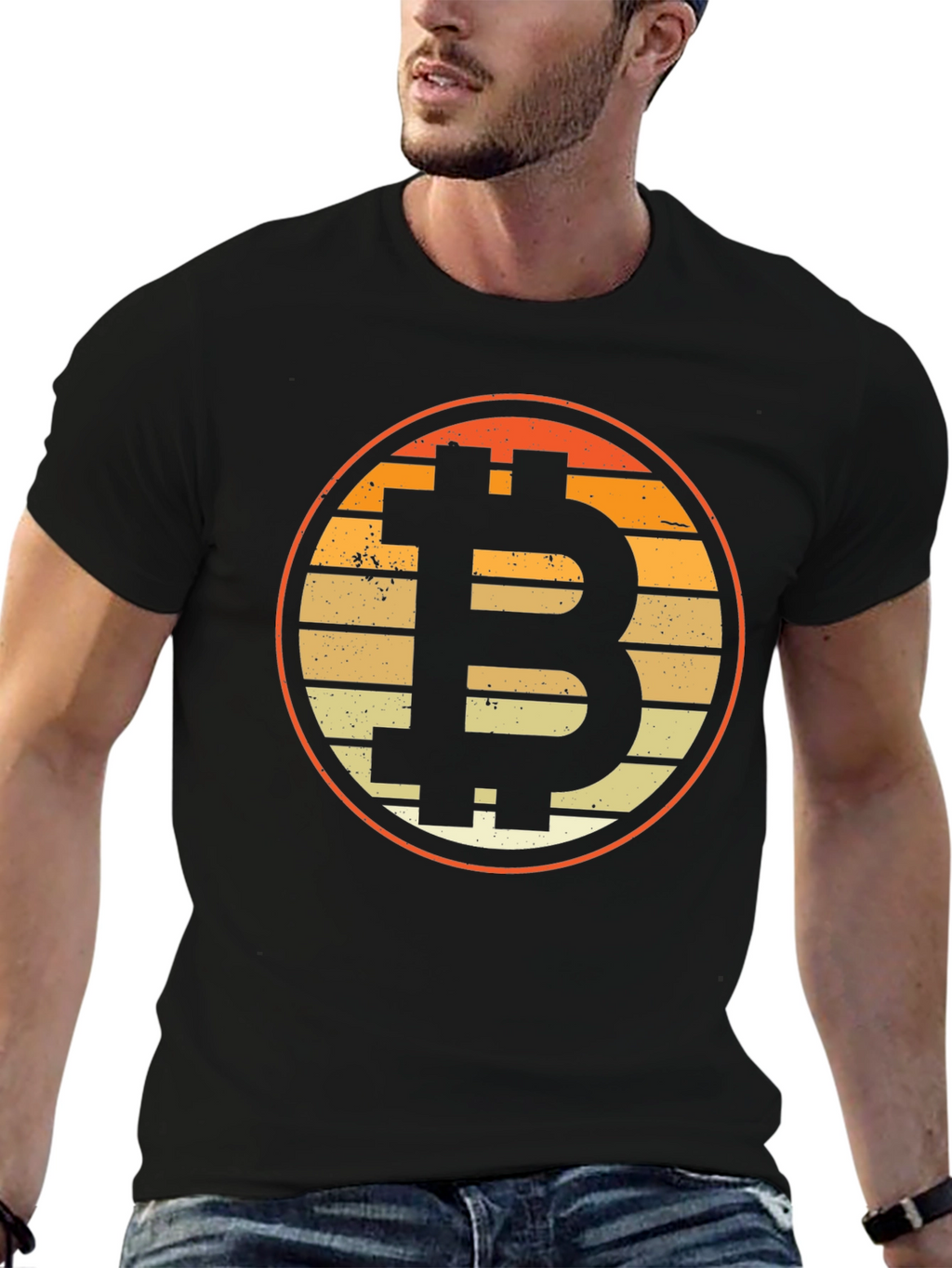Bitcoin Retro T-Shirt - Crypto Currency Tee