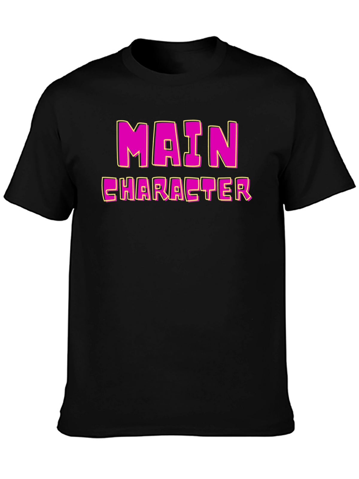 Main Character Graphic Tee - Black
