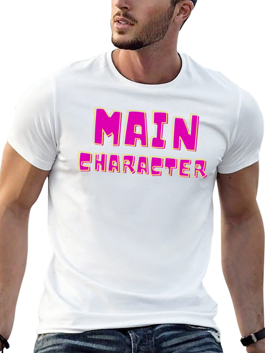 Main Character Graphic Tee - Black