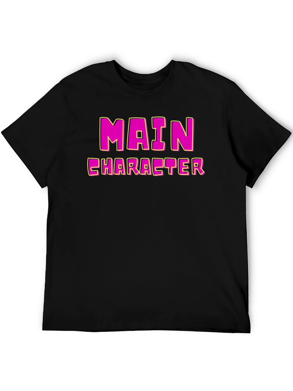 Main Character Graphic Tee - Black
