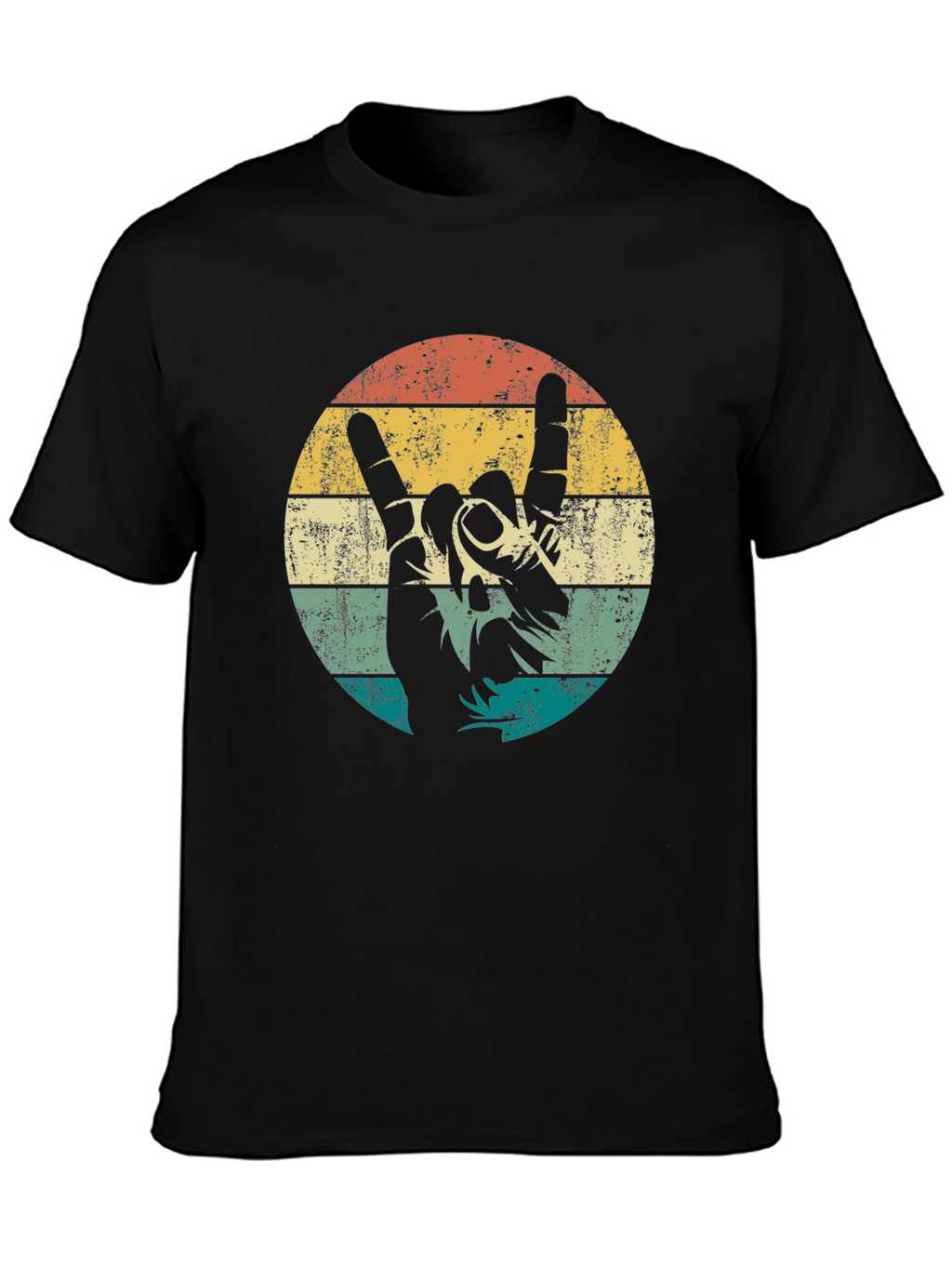 Retro Rock On Graphic T-Shirt