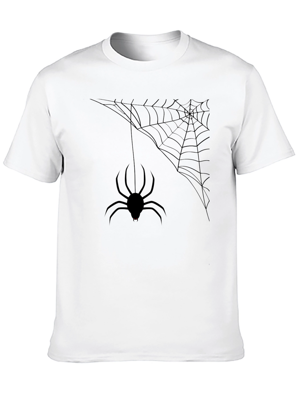 Spider Web Graphic Tee - Halloween Style