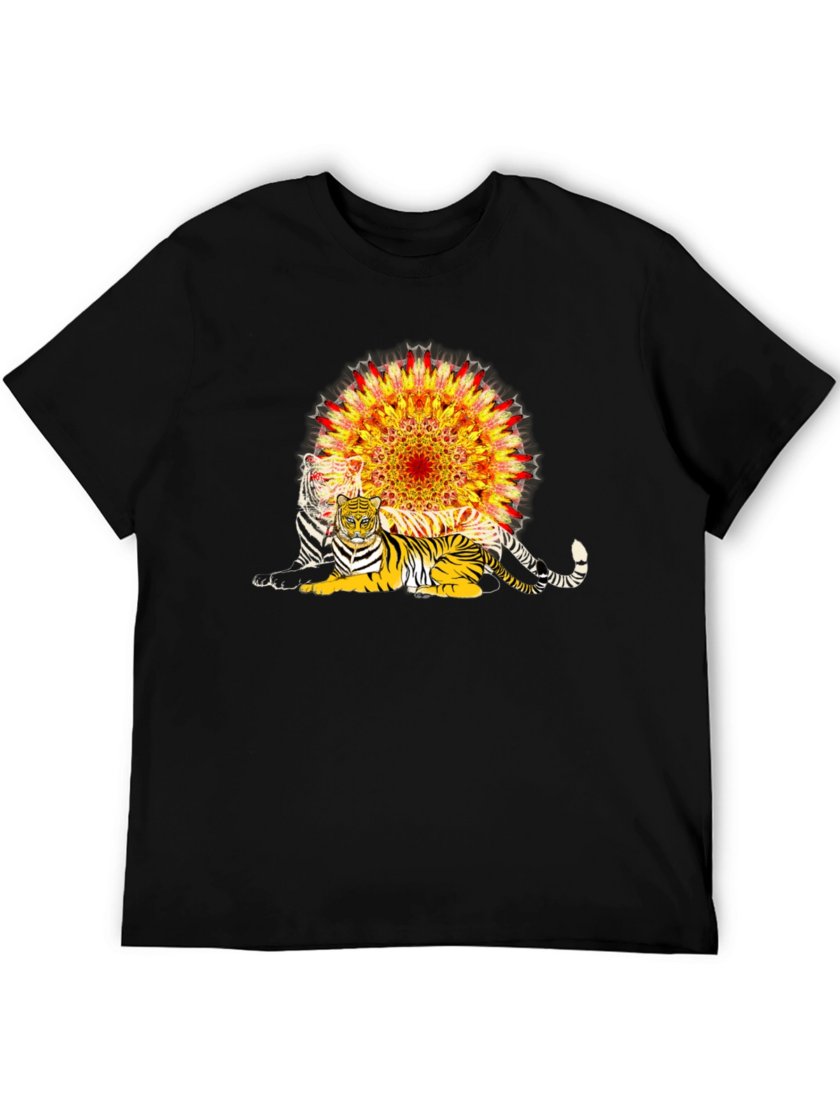 Tiger Mandala Graphic T-Shirt
