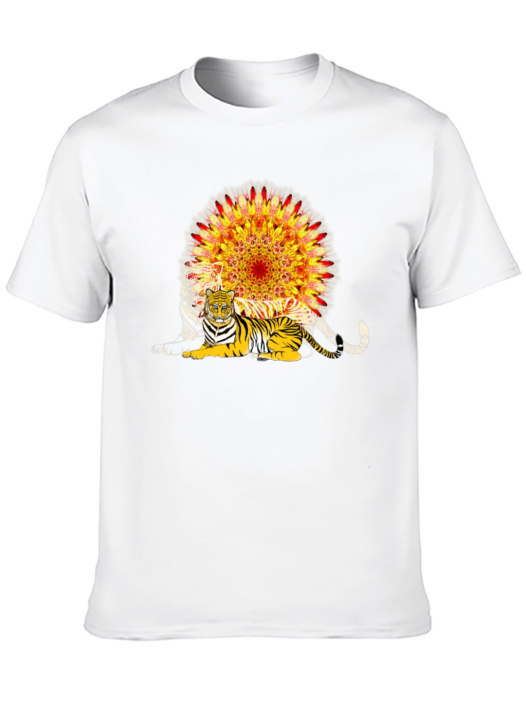 Tiger Mandala Graphic T-Shirt