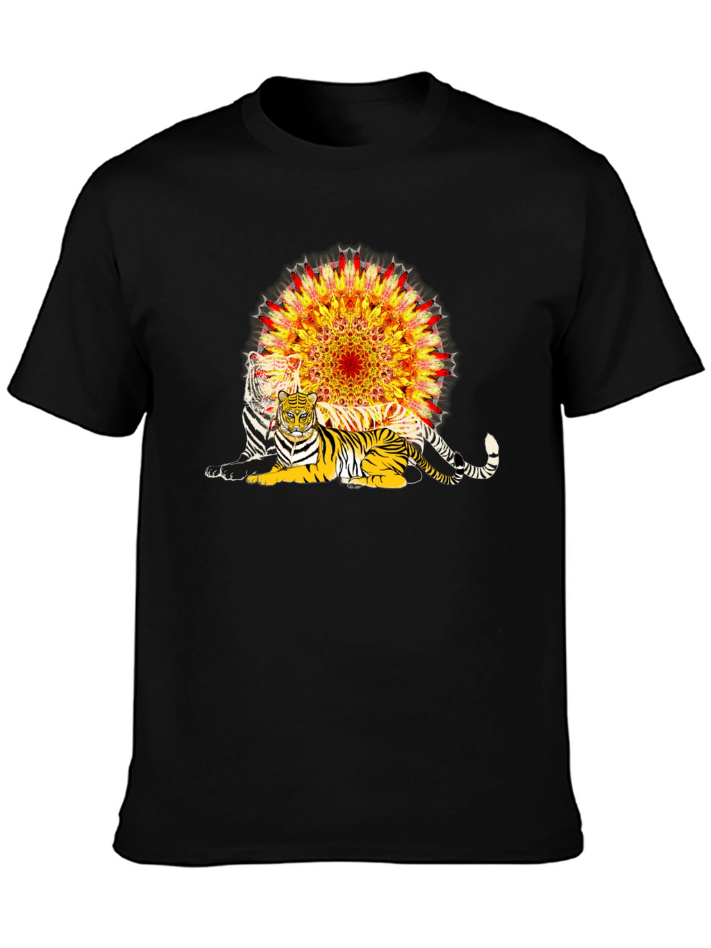 Tiger Mandala Graphic T-Shirt