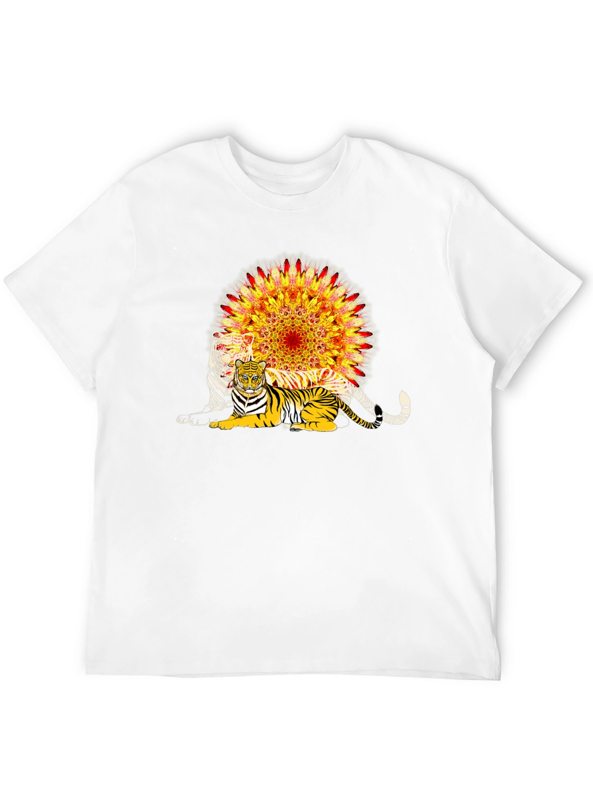 Tiger Mandala Graphic T-Shirt