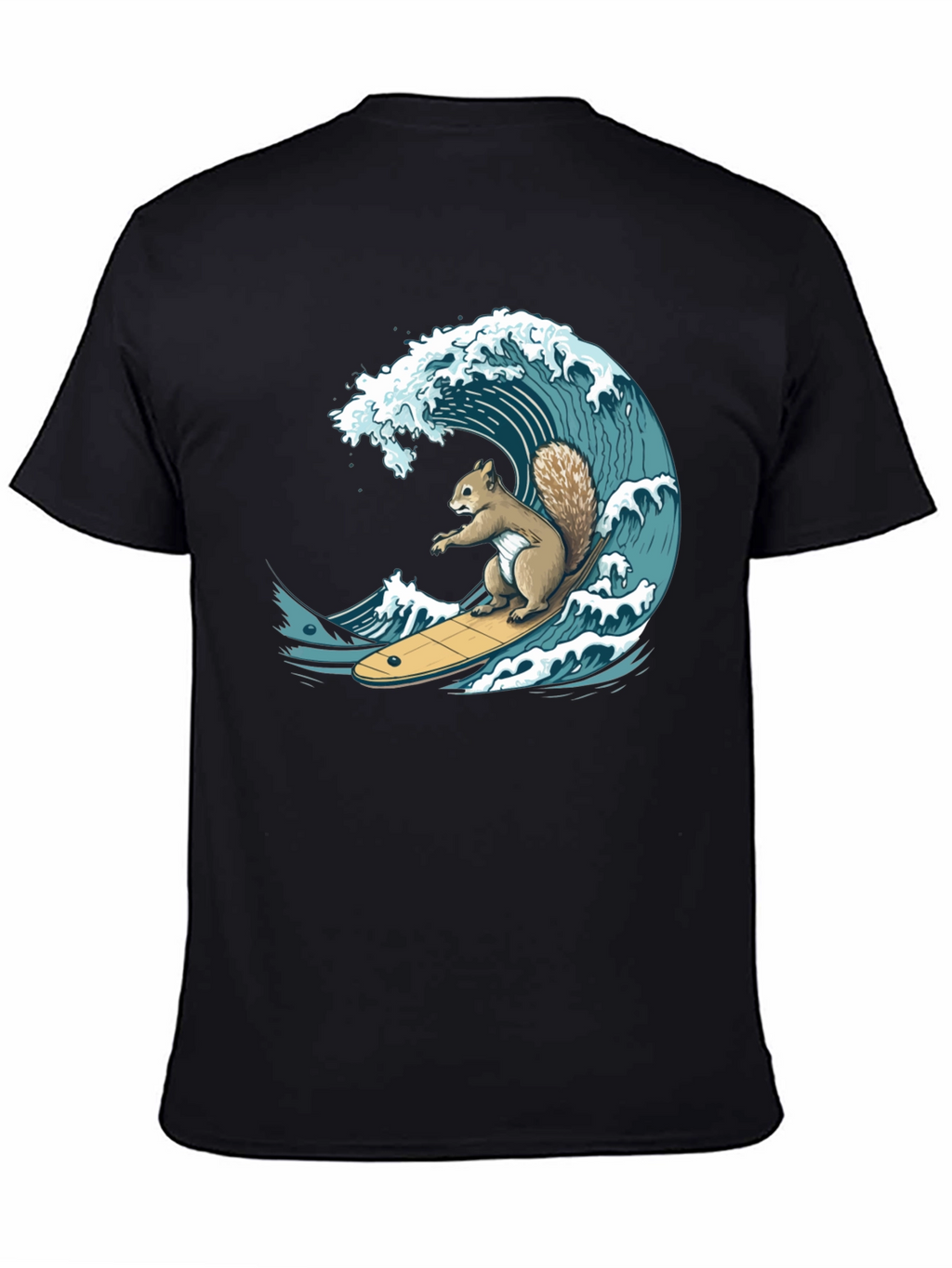 Surfing Squirrel Graphic T-Shirt
