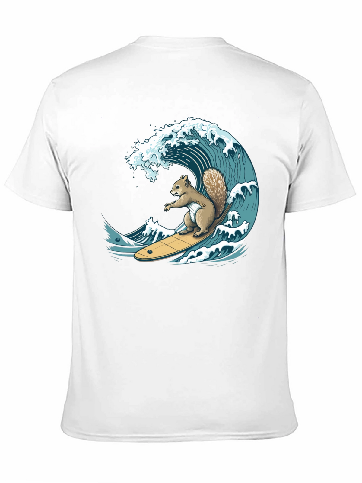 Surfing Squirrel Graphic T-Shirt