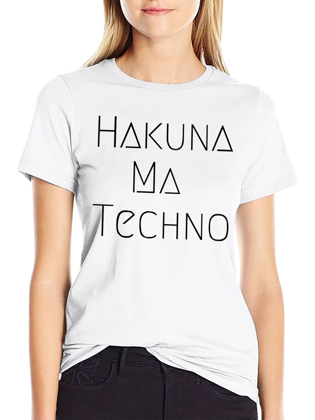Hakuna Ma Techno Black Graphic Tee