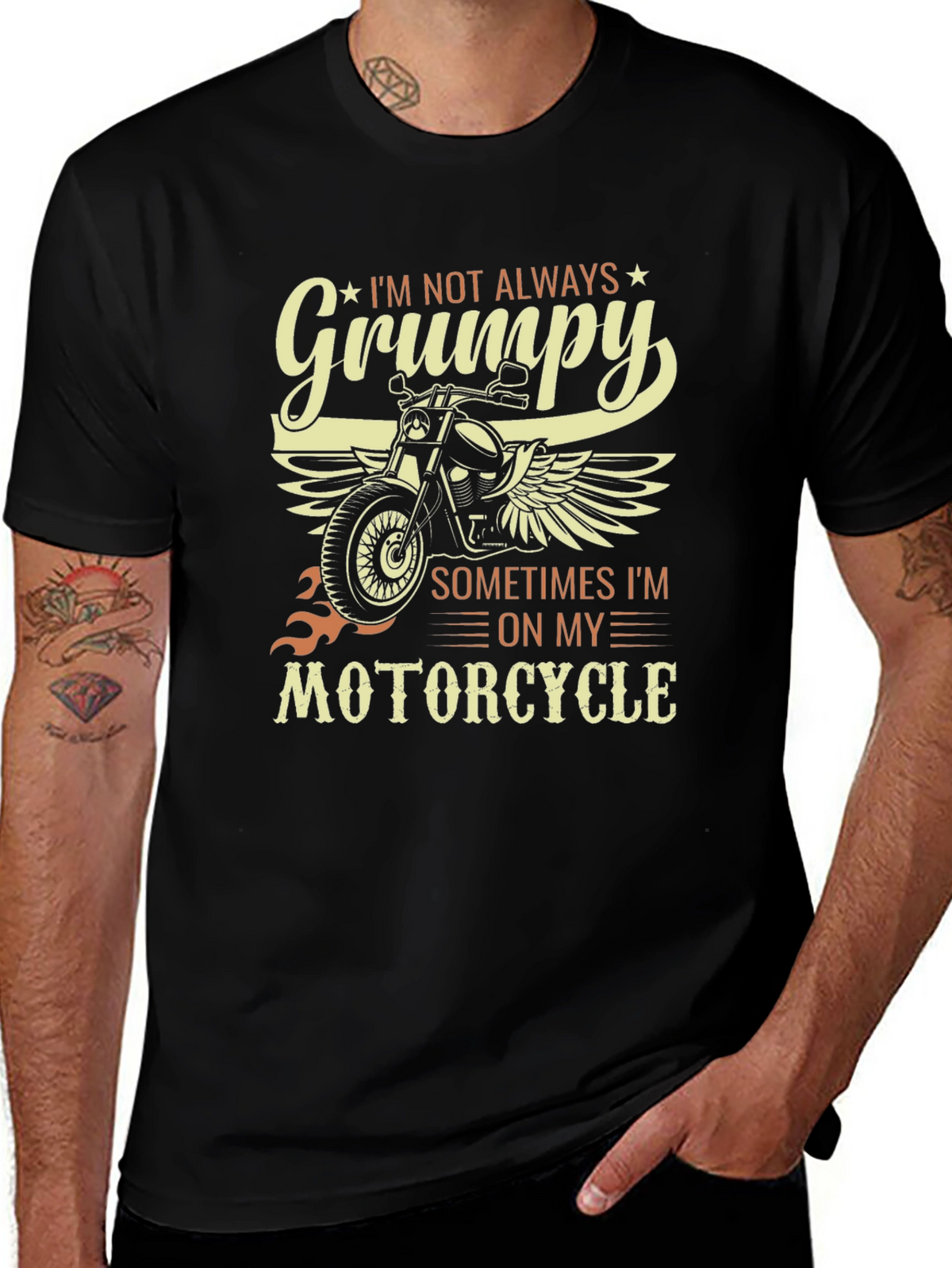 Grumpy Motorcycle T-Shirt - Biker Tee