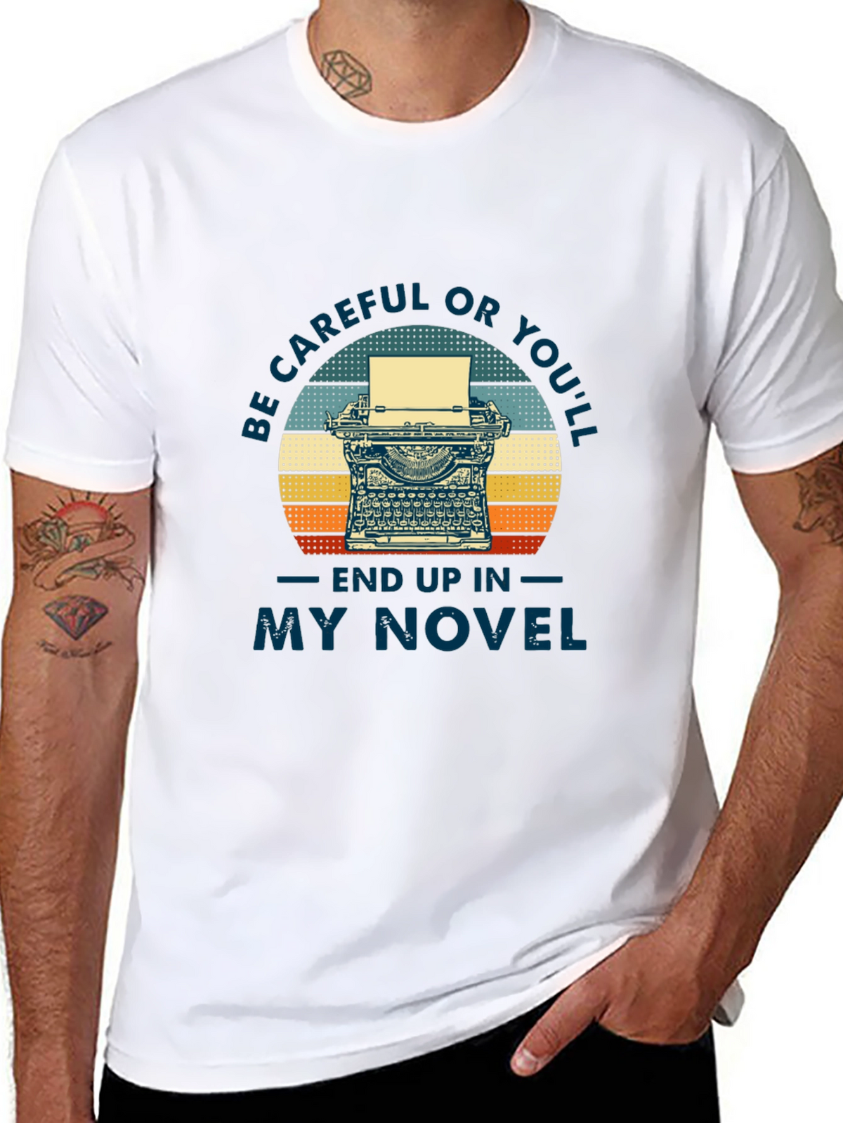 Writers Novel T-Shirt - Be Careful