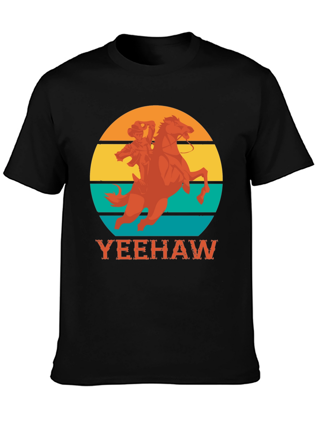 Yeehaw Cowboy Horse Graphic Tee