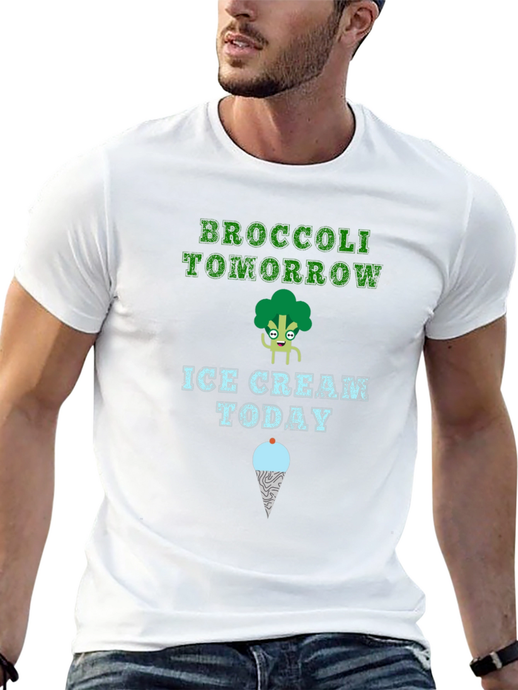 Broccoli Tomorrow Ice Cream Today T-Shirt