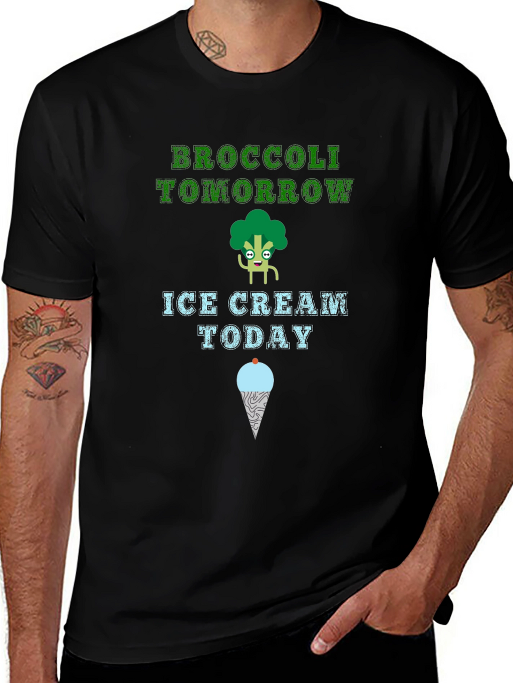 Broccoli Tomorrow Ice Cream Today T-Shirt