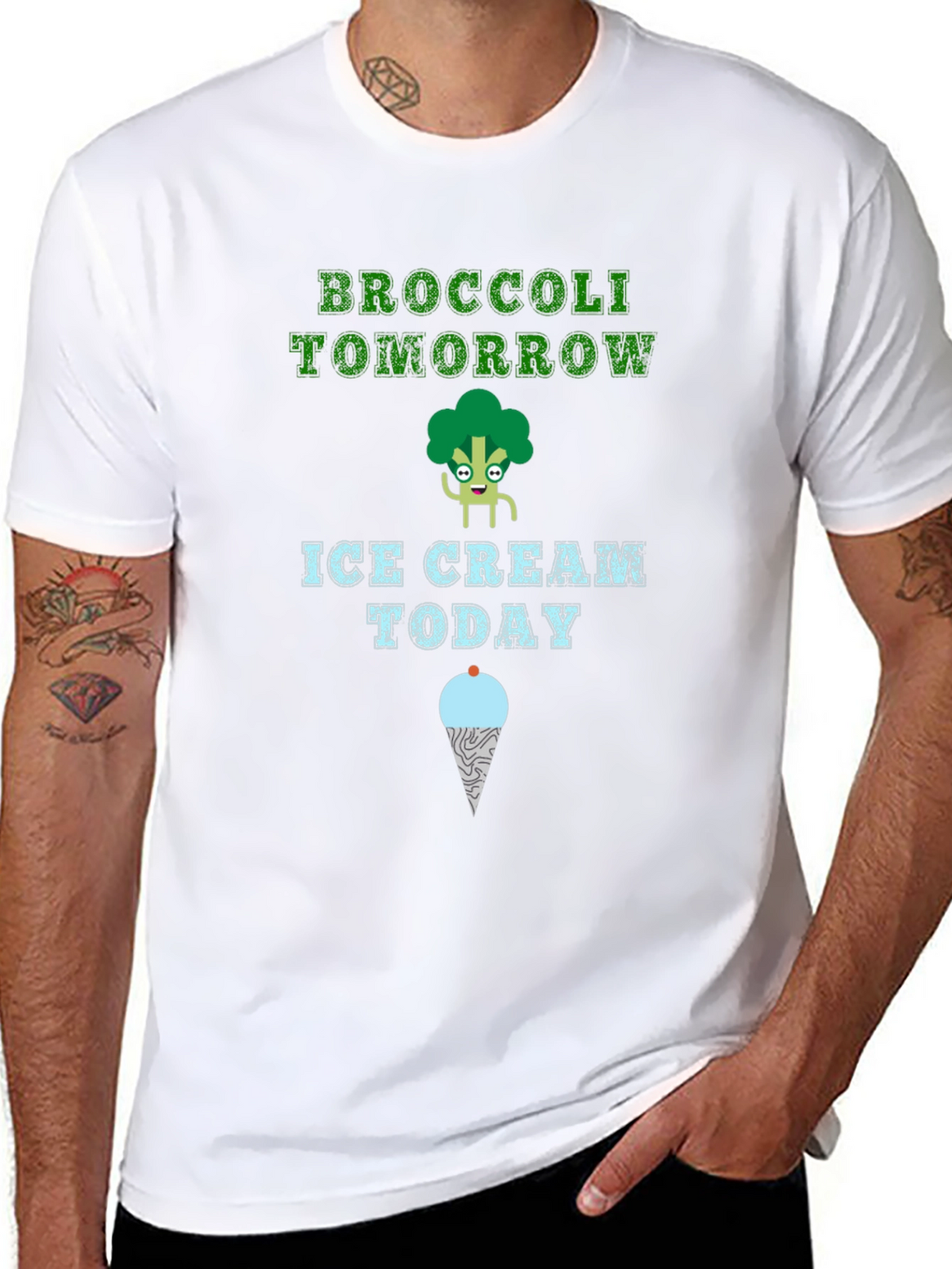 Broccoli Tomorrow Ice Cream Today T-Shirt