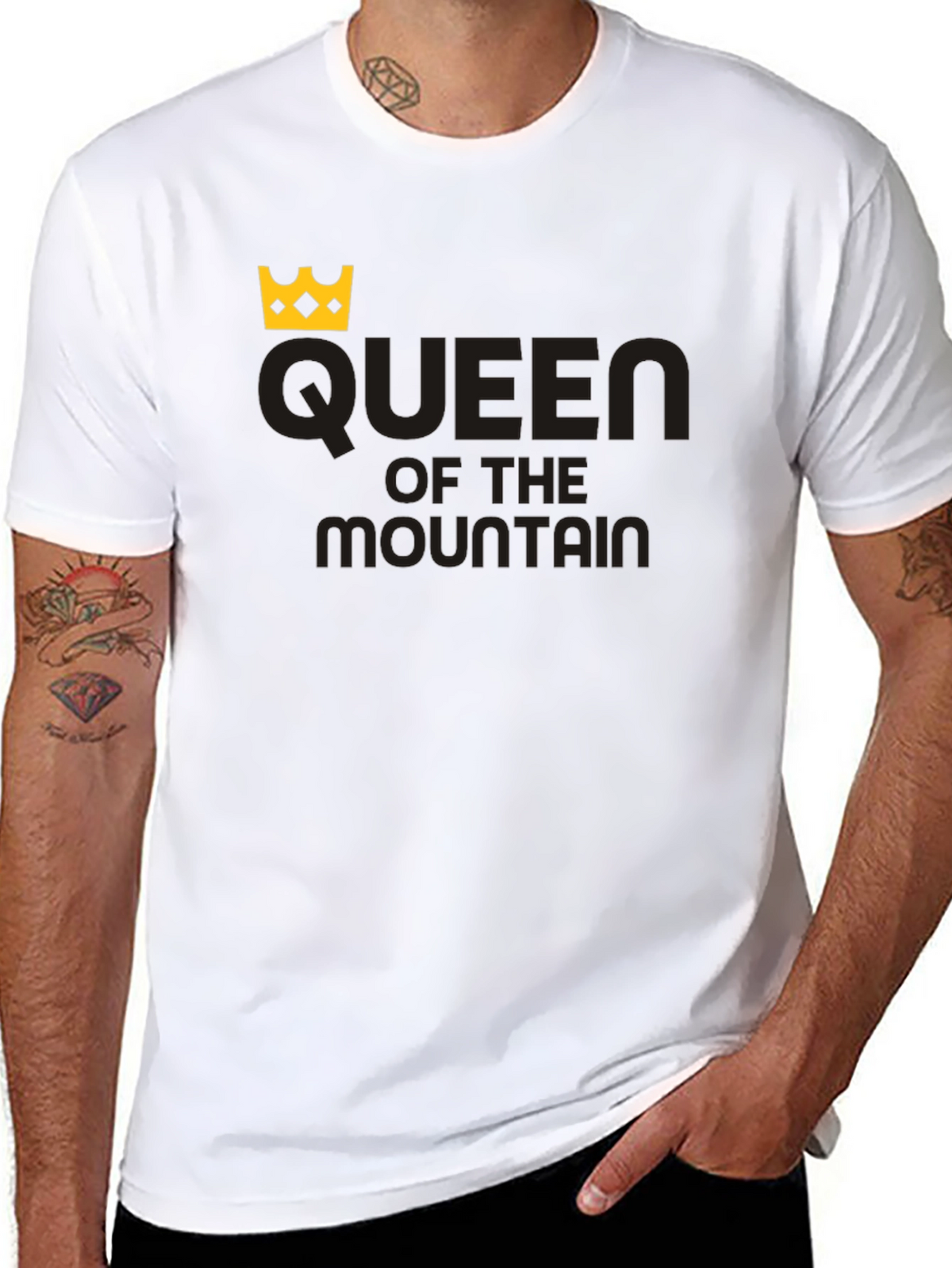 Queen of the Mountain Black T-Shirt