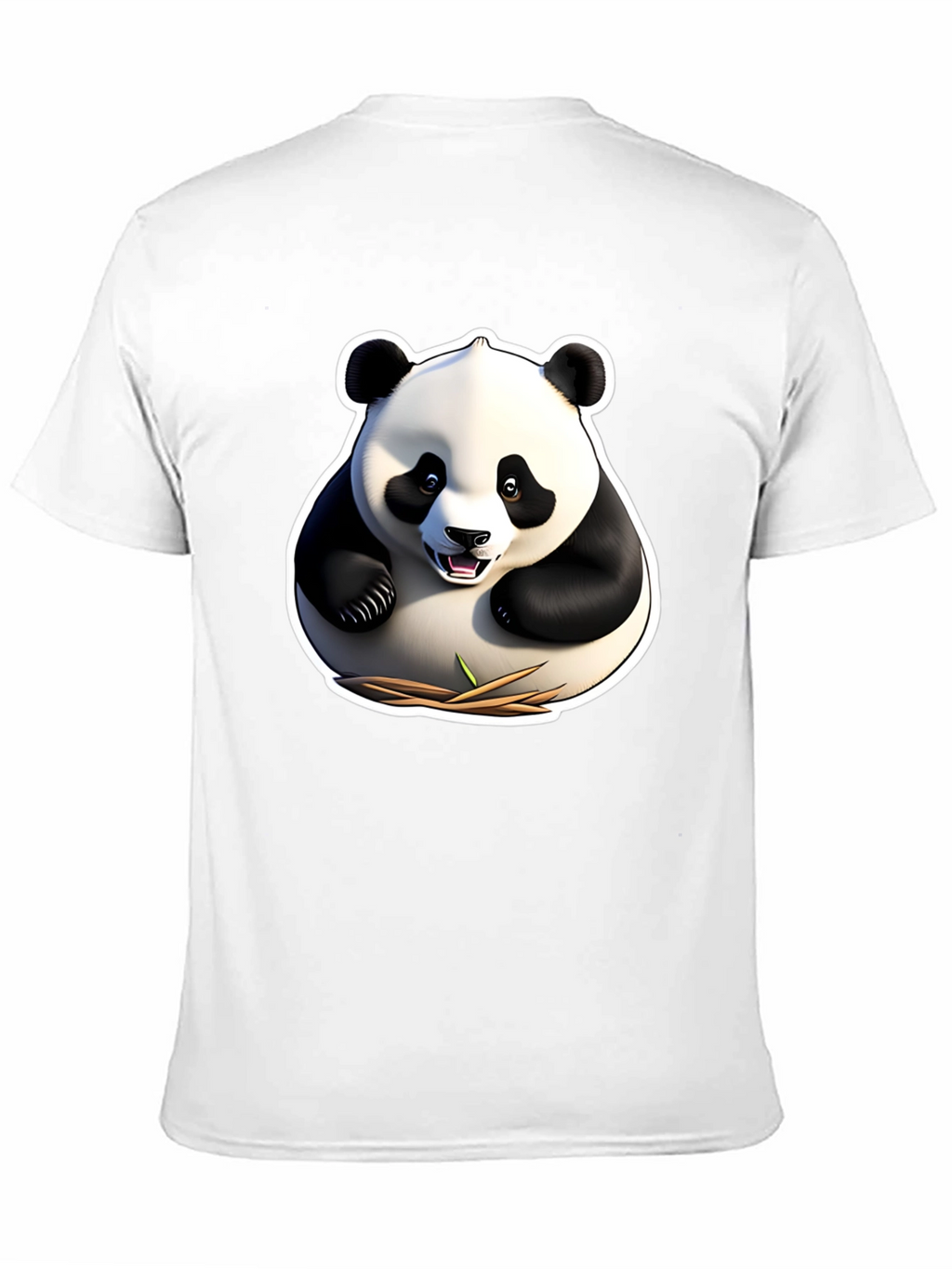 Panda Graphic Tee - Black Cotton Comfort Fit