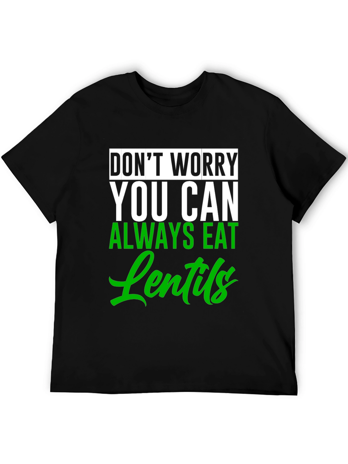 Eat Lentils Graphic Tee - Funny Vegan T-Shirt