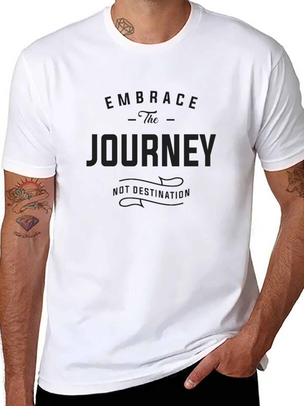 Embrace The Journey Graphic Print T-Shirt