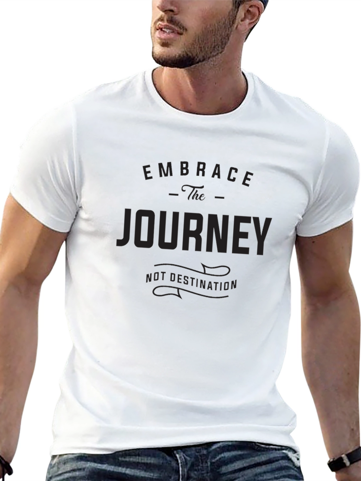 Embrace The Journey Graphic Print T-Shirt