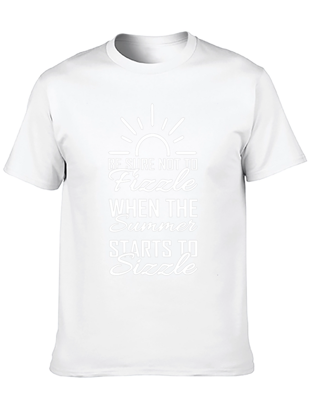 Summer Sizzle Graphic Tee - Black Short Sleeve