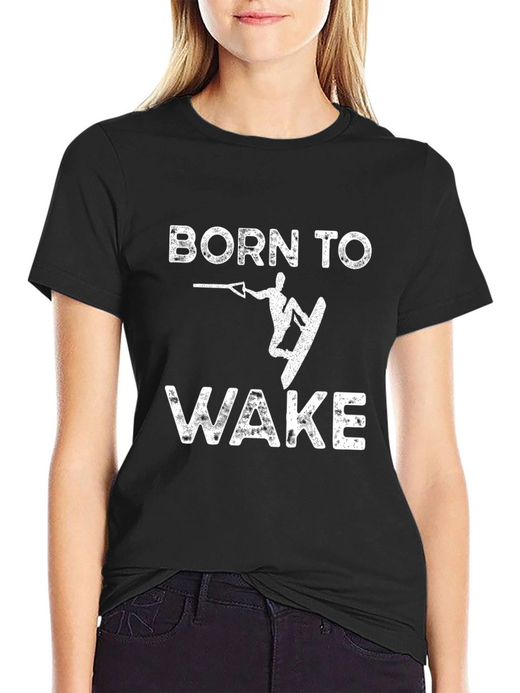 Born to Wake Black Graphic Tee