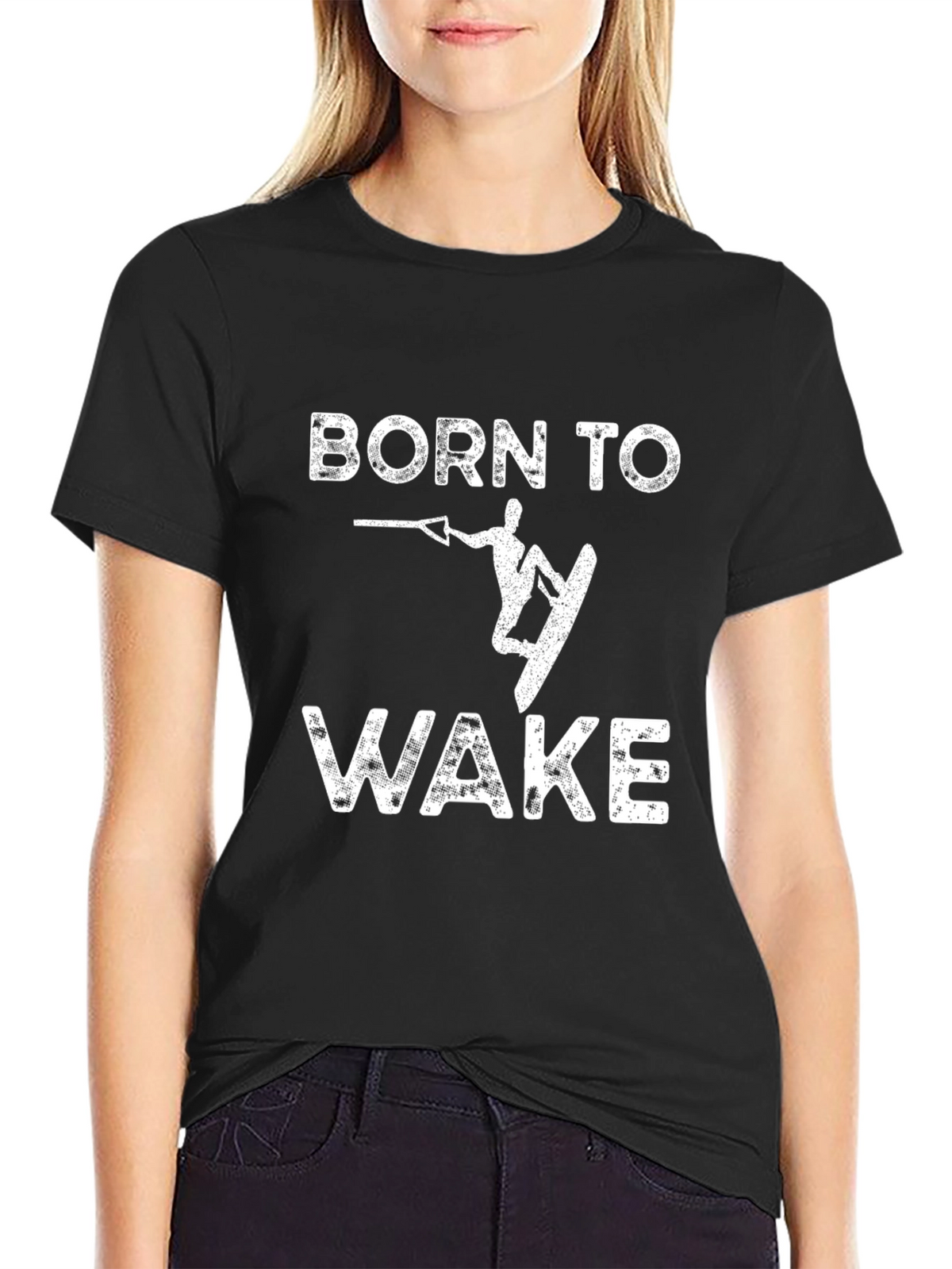Born to Wake Black Graphic Tee