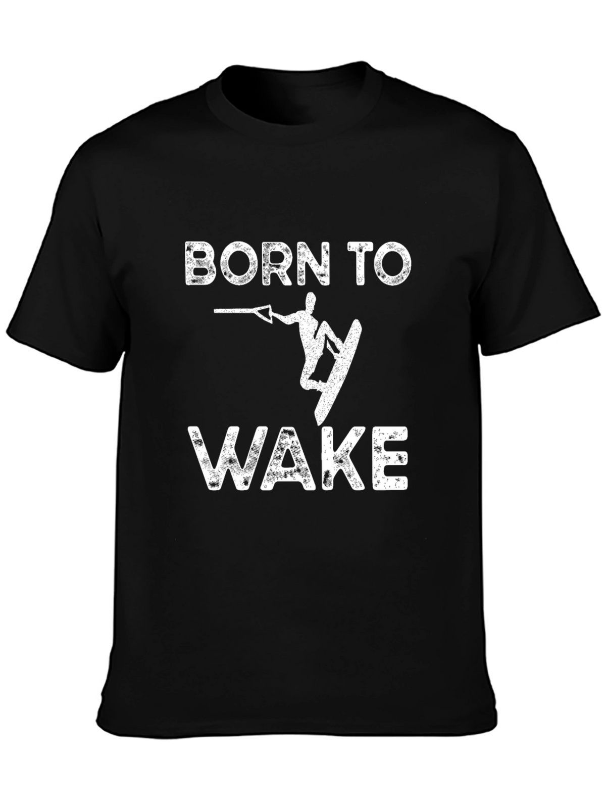 Born to Wake Black Graphic Tee