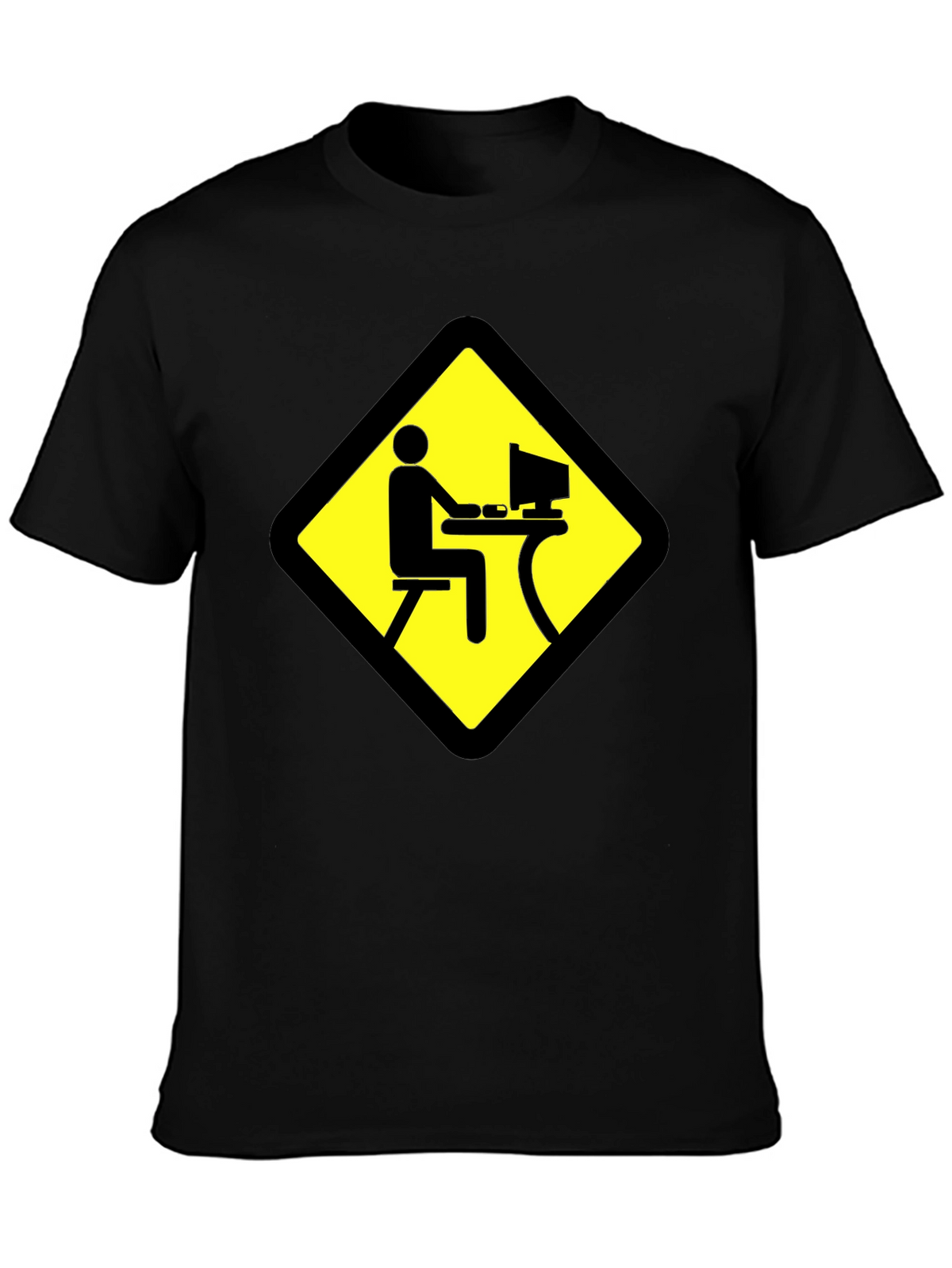 Warning: Gamer Zone - Novelty Graphic T-Shirt