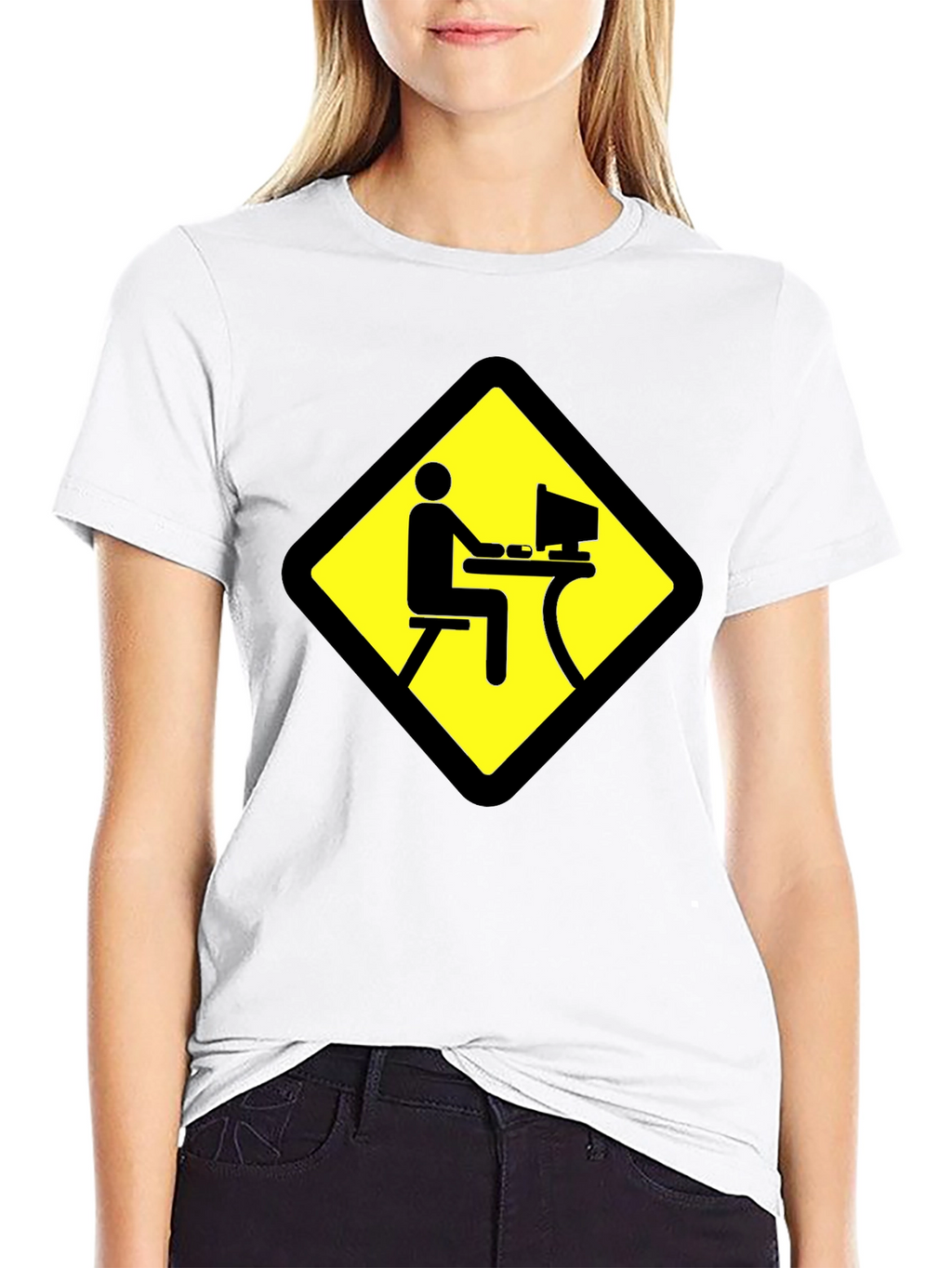 Warning: Gamer Zone - Novelty Graphic T-Shirt