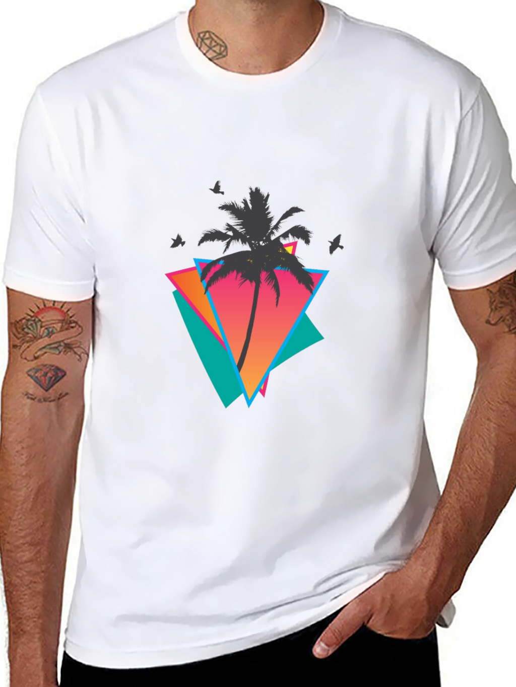 Retro Palm Tree Graphic Tee
