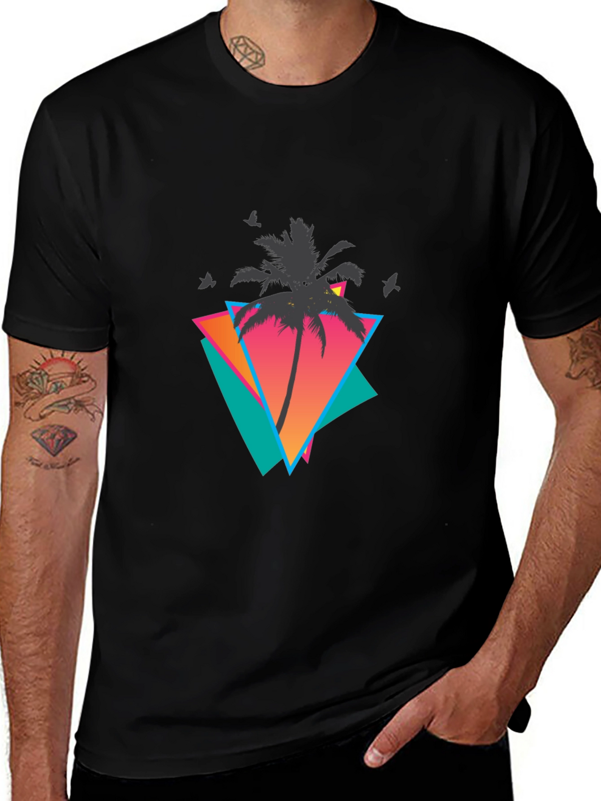 Retro Palm Tree Graphic Tee