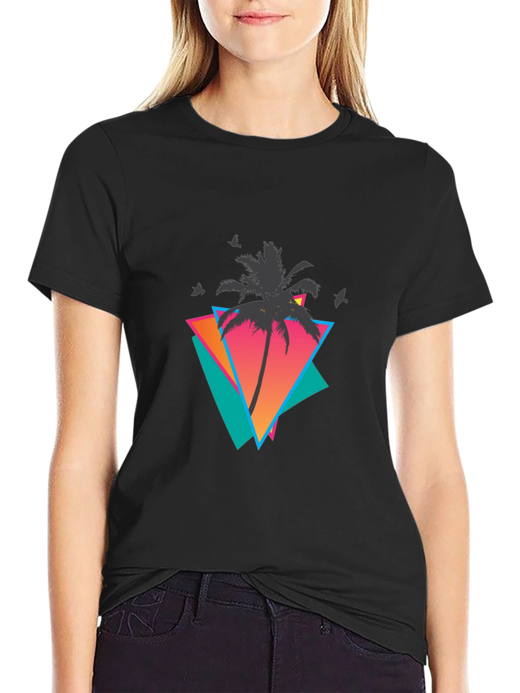 Retro Palm Tree Graphic Tee