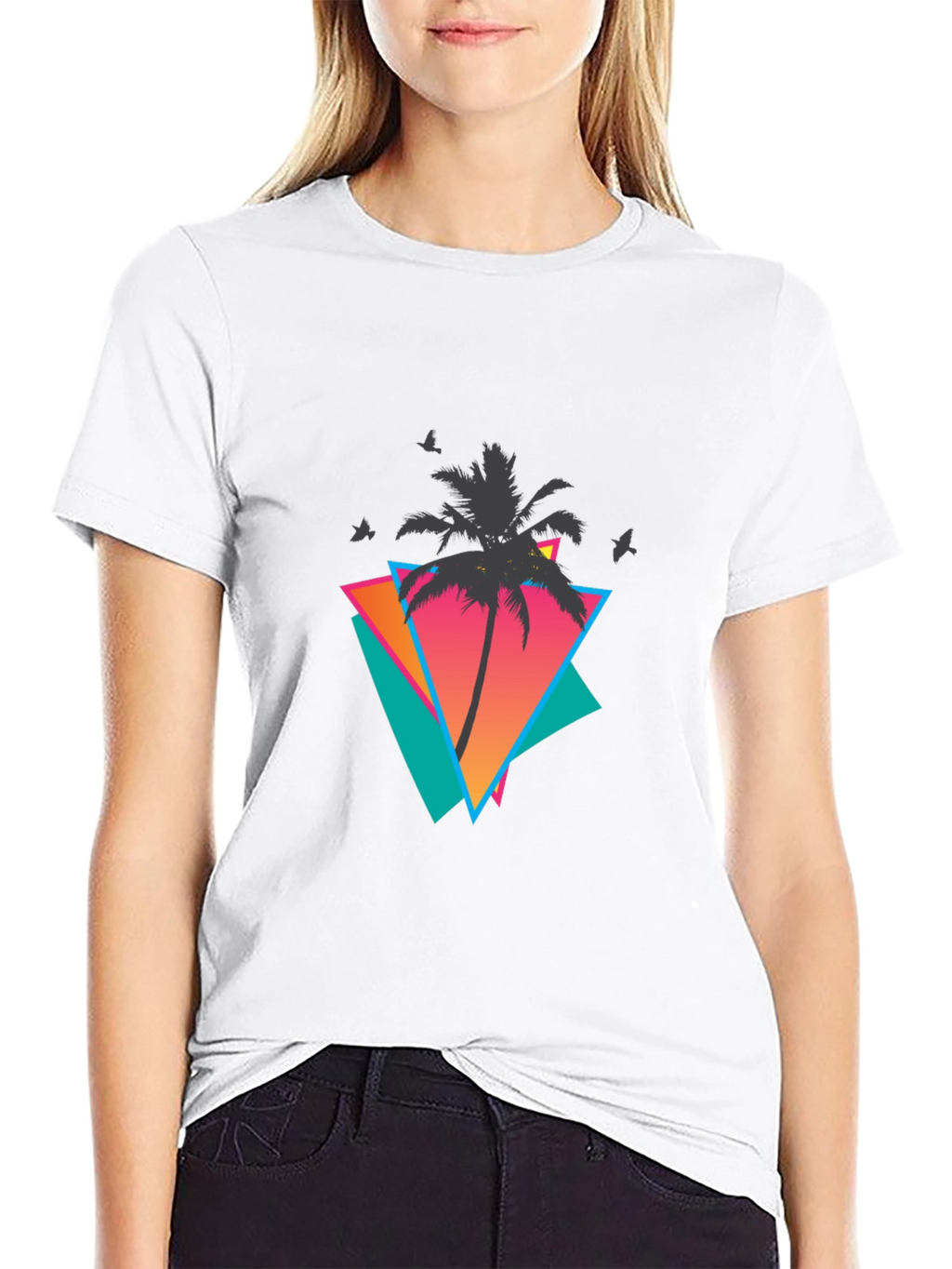 Retro Palm Tree Graphic Tee