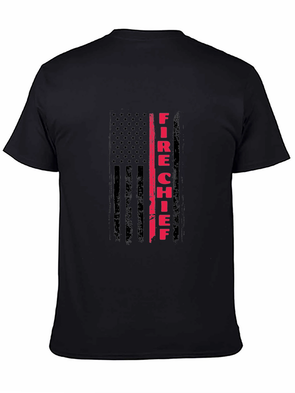 Fire Chief American Flag T-Shirt