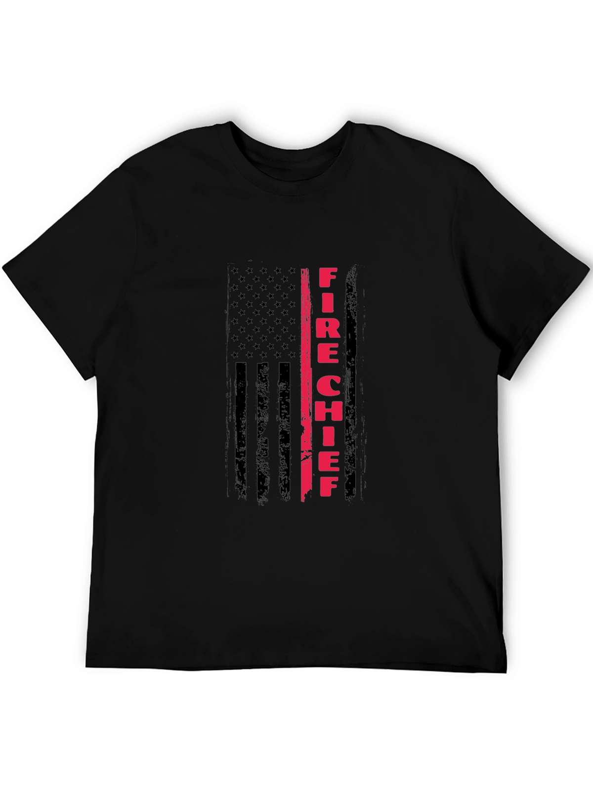 Fire Chief American Flag T-Shirt