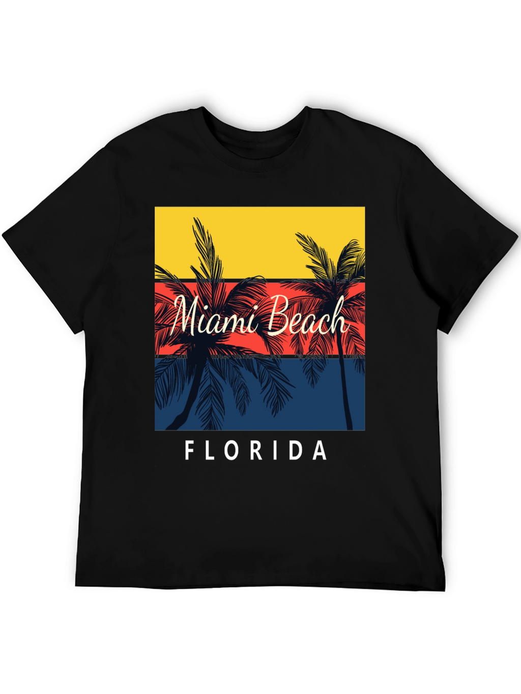 Miami Beach Florida Palm Tree T-Shirt